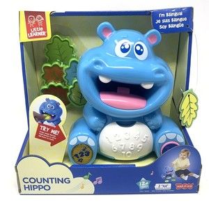 Hap-P-Kid Bilingual Spanish English Hippo Counting Toy Talking Interactive